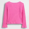 Baby & Peuter-top met pointelle-patroon en strik
