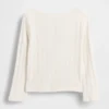Baby & Peuter-top met pointelle-patroon en strik