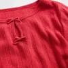 Baby & Peuter-top met pointelle-patroon en strik
