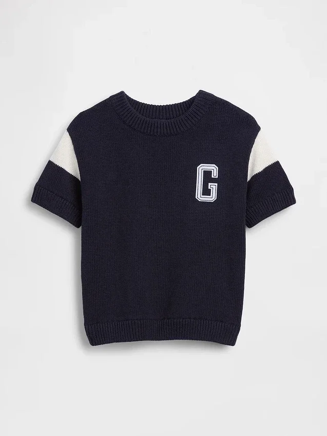 Baby & Peuter-trui met varsity-logo