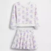 Baby & Peuter Vintagesoft bloemenprint skort-set