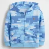 Baby & Peuter Vintagesoft camouflage hoodie met rits