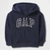 Baby & Peuter Vintagesoft-hoodie met rits en logo
