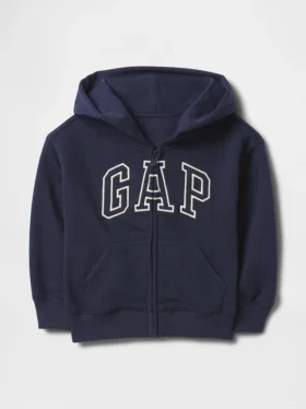 Baby & Peuter Vintagesoft-hoodie met rits en logo