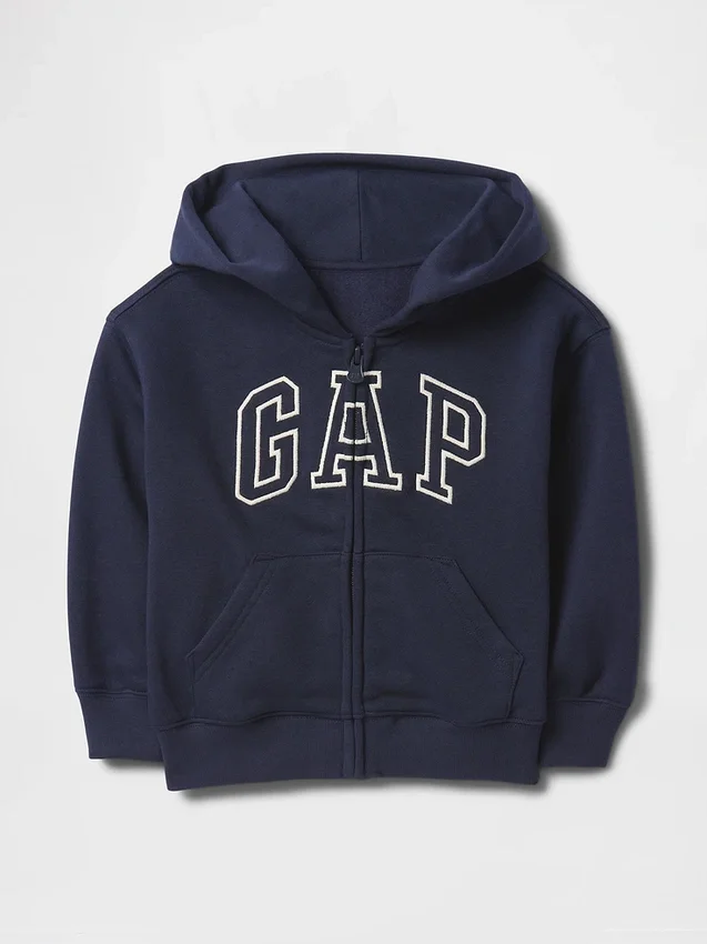 Baby & Peuter Vintagesoft-hoodie met rits en logo