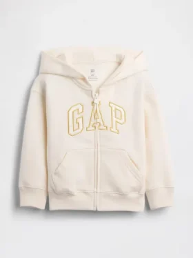 Baby & Peuter Vintagesoft-hoodie met rits en logo