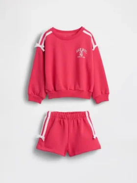 Baby & Peuter Vintagesoft-sweatset met striklogo