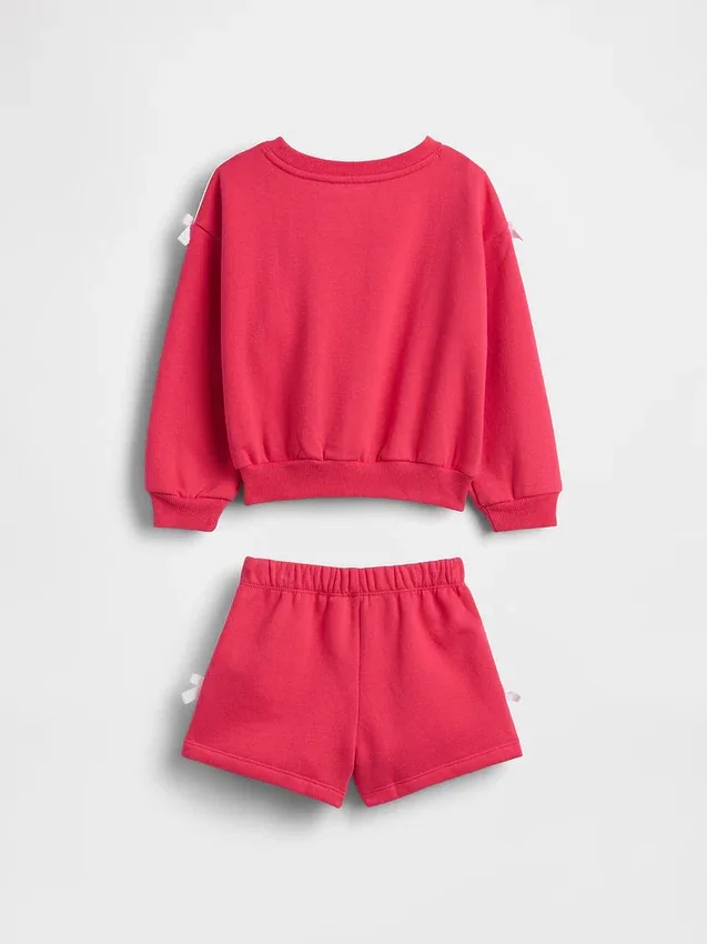 Baby & Peuter Vintagesoft-sweatset met striklogo