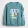 Baby & Peuter-Vintagesoft-sweatshirt met Bluey-afbeelding