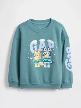 Baby & Peuter-Vintagesoft-sweatshirt met Bluey-afbeelding
