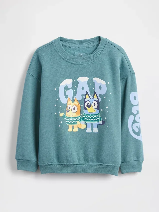 Baby & Peuter-Vintagesoft-sweatshirt met Bluey-afbeelding