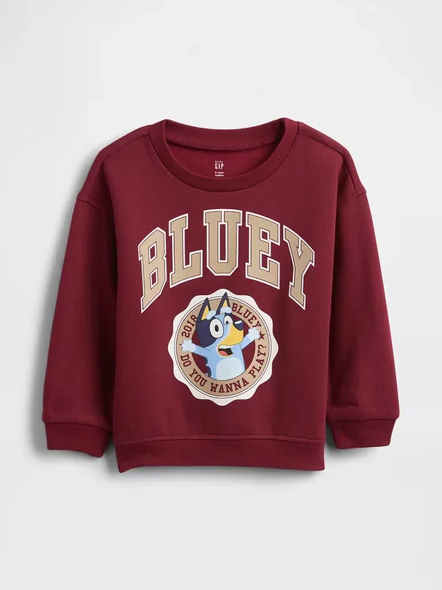 Baby & Peuter-Vintagesoft-sweatshirt met Bluey-afbeelding