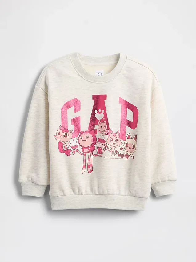 Baby & Peuter-Vintagesoft-sweatshirt met Gabby Cat-logo