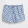 Baby & Peuter-zeemansmotief in gingham-denim korte broek