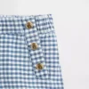 Baby & Peuter-zeemansmotief in gingham-denim korte broek