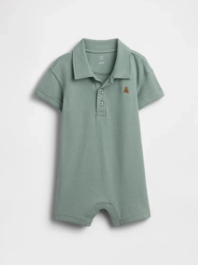 Baby-piqué polo-shorty-boxpakje