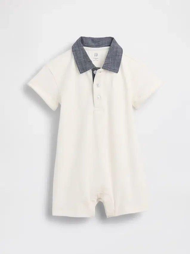 Baby-piqué polo-shorty-boxpakje