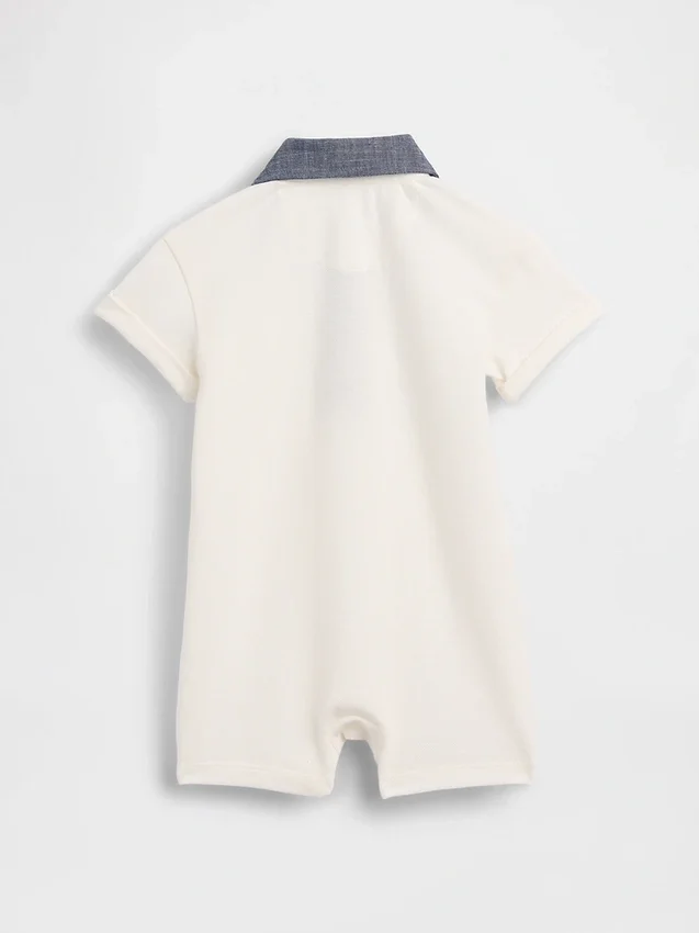 Baby-piqué polo-shorty-boxpakje