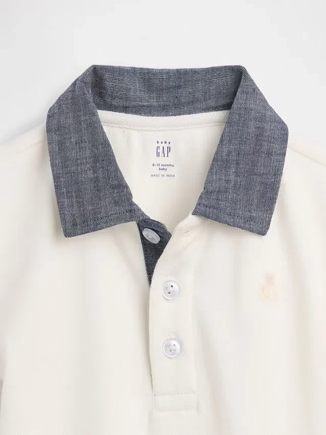 Baby-piqué polo-shorty-boxpakje