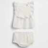 Baby-set met slabbetje met gaatjes