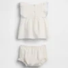 Baby-set met slabbetje met gaatjes