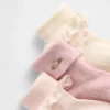 Baby-sokken met omgeslagen boord (3-pack)