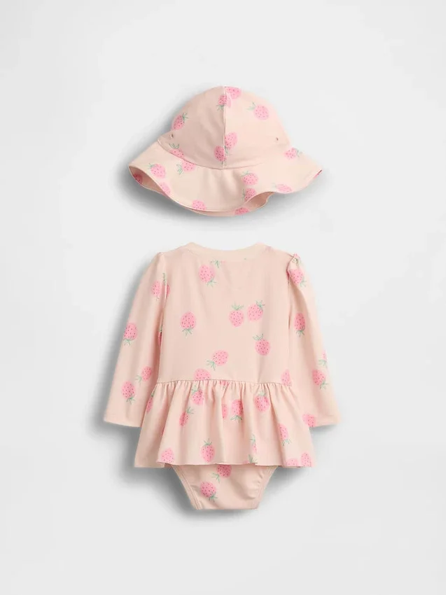 Baby Strawberry Rashguard-zwemset