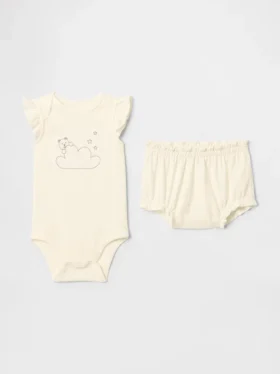 Baby Supima®-body met beertje
