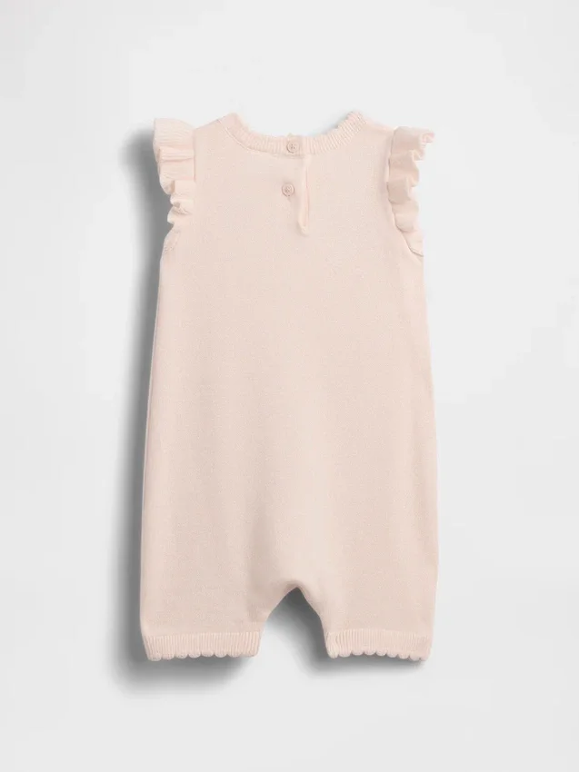 Baby-trui met aardbeienmotief, kort boxpakje