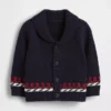 Baby-vest met schouderbandjes in maritieme stijl