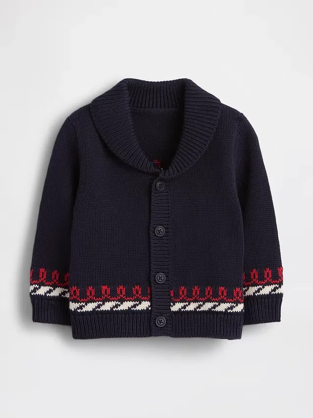 Baby-vest met schouderbandjes in maritieme stijl