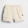 Baby Vintagesoft-korte broek met zakken en elastische tailleband
