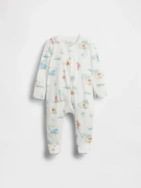 Baby Winnie de Poeh-boxpakje met voetjes van biologisch katoen