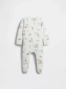 Baby Winnie de Poeh-boxpakje met voetjes van biologisch katoen
