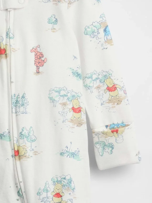 Baby Winnie de Poeh-boxpakje met voetjes van biologisch katoen