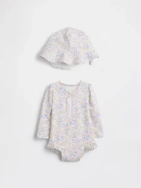 Baby-zwemset met bloemenprint