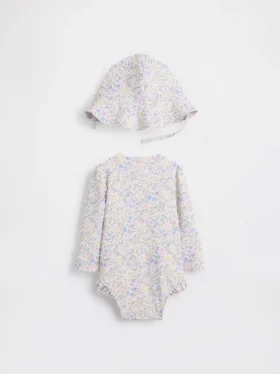 Baby-zwemset met bloemenprint