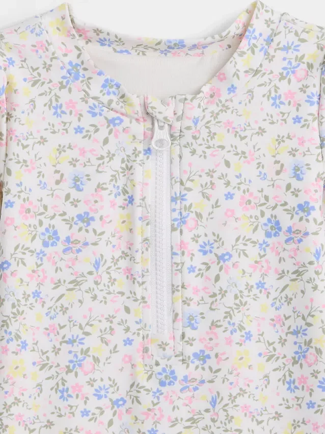 Baby-zwemset met bloemenprint