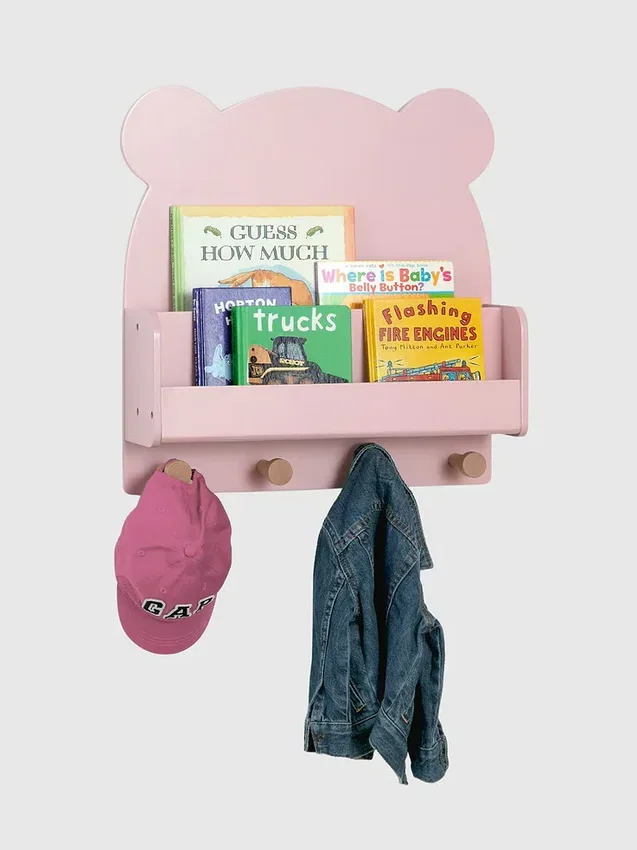 babyGap Brannan Bear wandplank met 4 haken