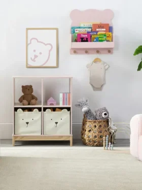 babyGap Brannan Bear wandplank met 4 haken