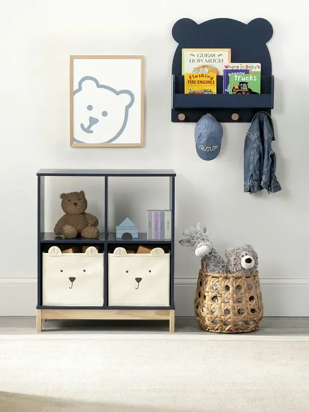 babyGap Brannan Bear wandplank met 4 haken