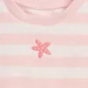 Babyhanddoek-outfitset van gestreepte badstof