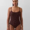 Badkleding met ronde hals