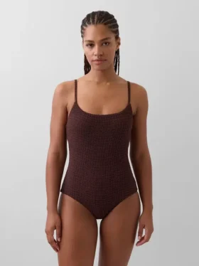Badkleding met ronde hals