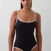 Badkleding met ronde hals