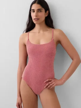 Badkleding met ronde hals