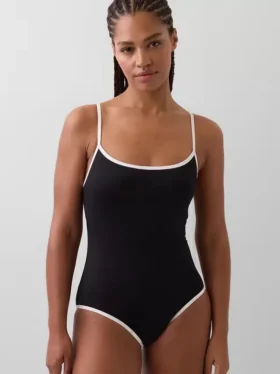 Badkleding met ronde hals