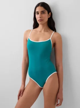 Badkleding met ronde hals