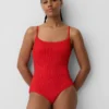 Badkleding met ronde hals