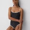 Badkleding met ronde hals